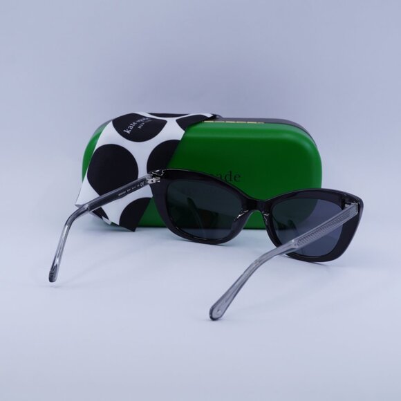 Kate Spade MERIDA/G/S 0807 IR Cat Eye Sunglasses – Black/Grey